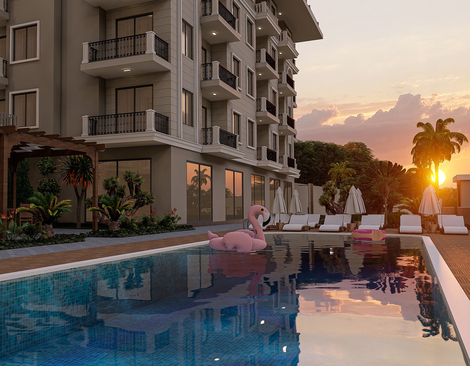 Luxury 1+1 Apartment with Sea and Mountain Views, Alanya - Konakli