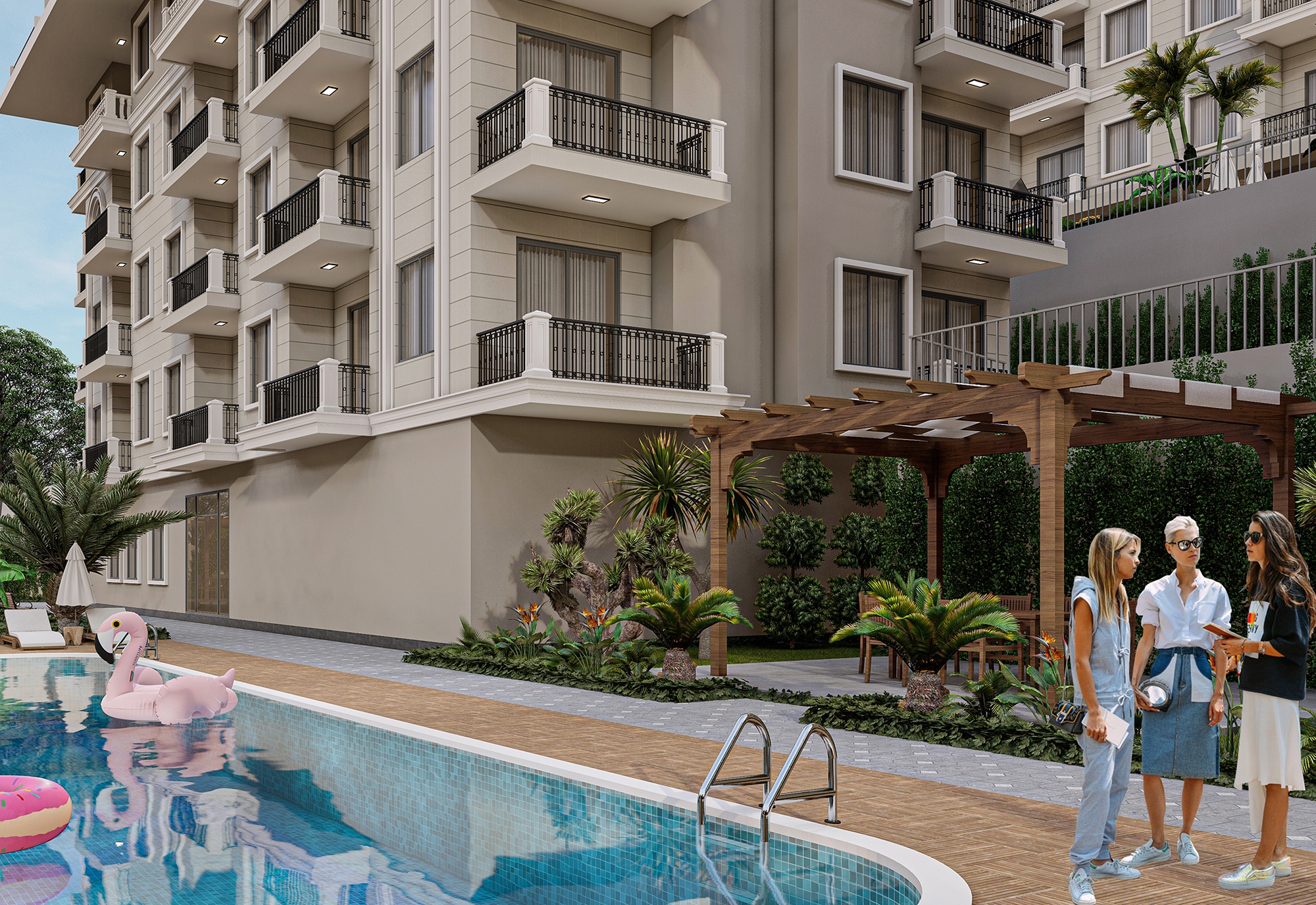 Luxury 1+1 Apartment with Sea and Mountain Views, Alanya - Konakli