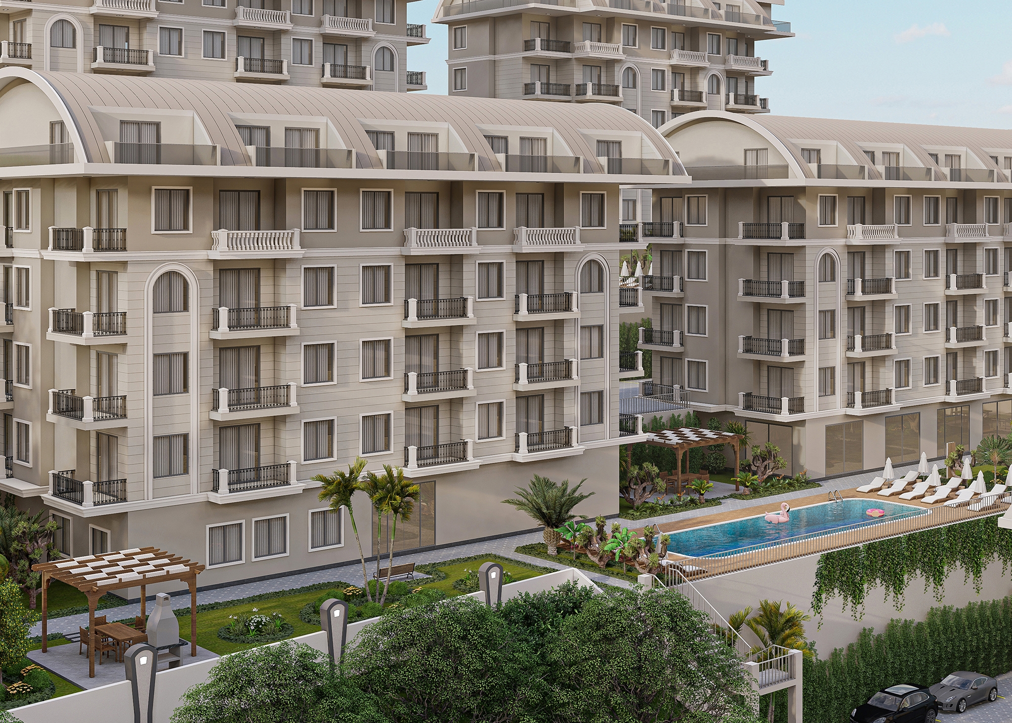Luxury 1+1 Apartment with Sea and Mountain Views, Alanya - Konakli