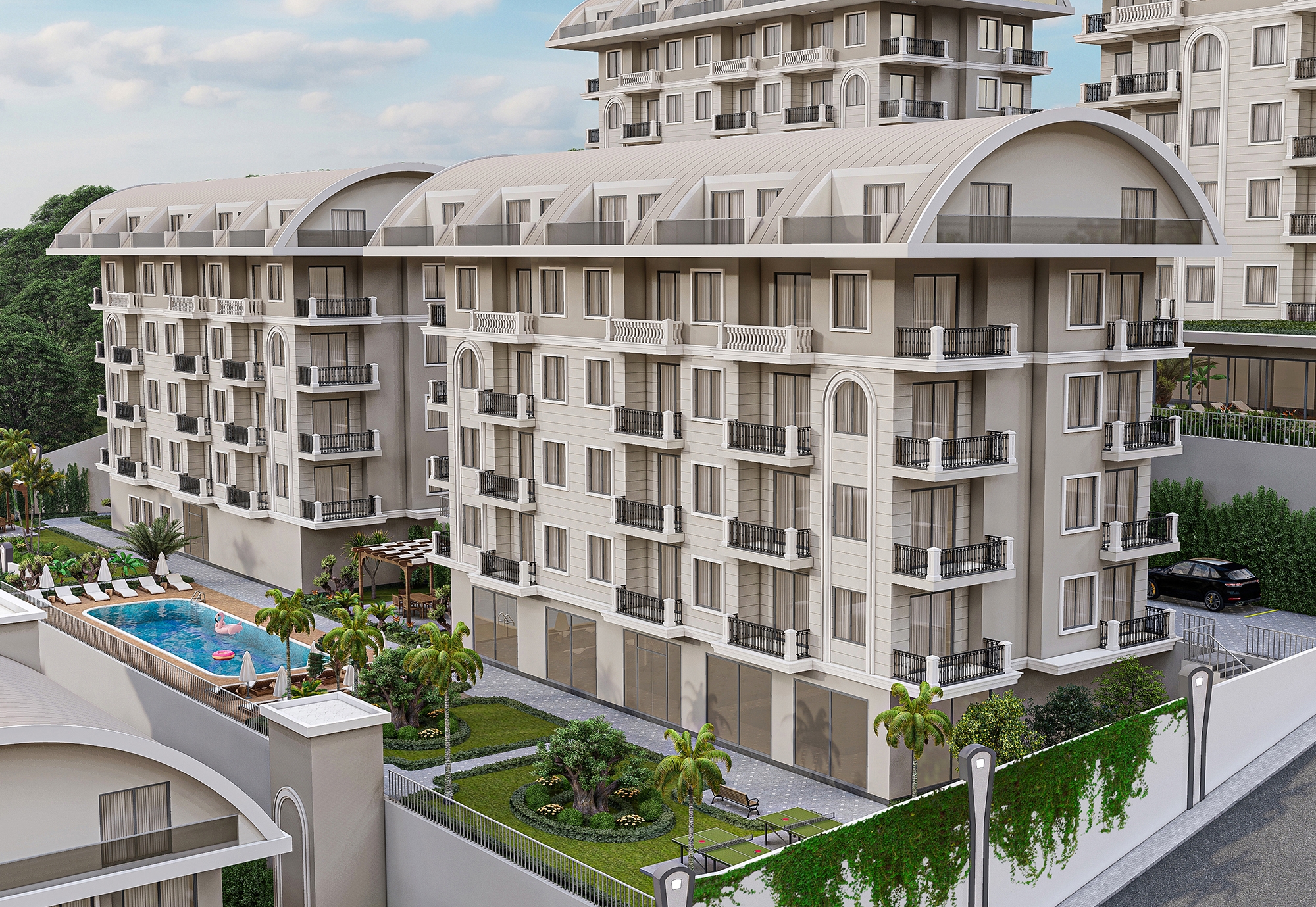 Luxury 1+1 Apartment with Sea and Mountain Views, Alanya - Konakli