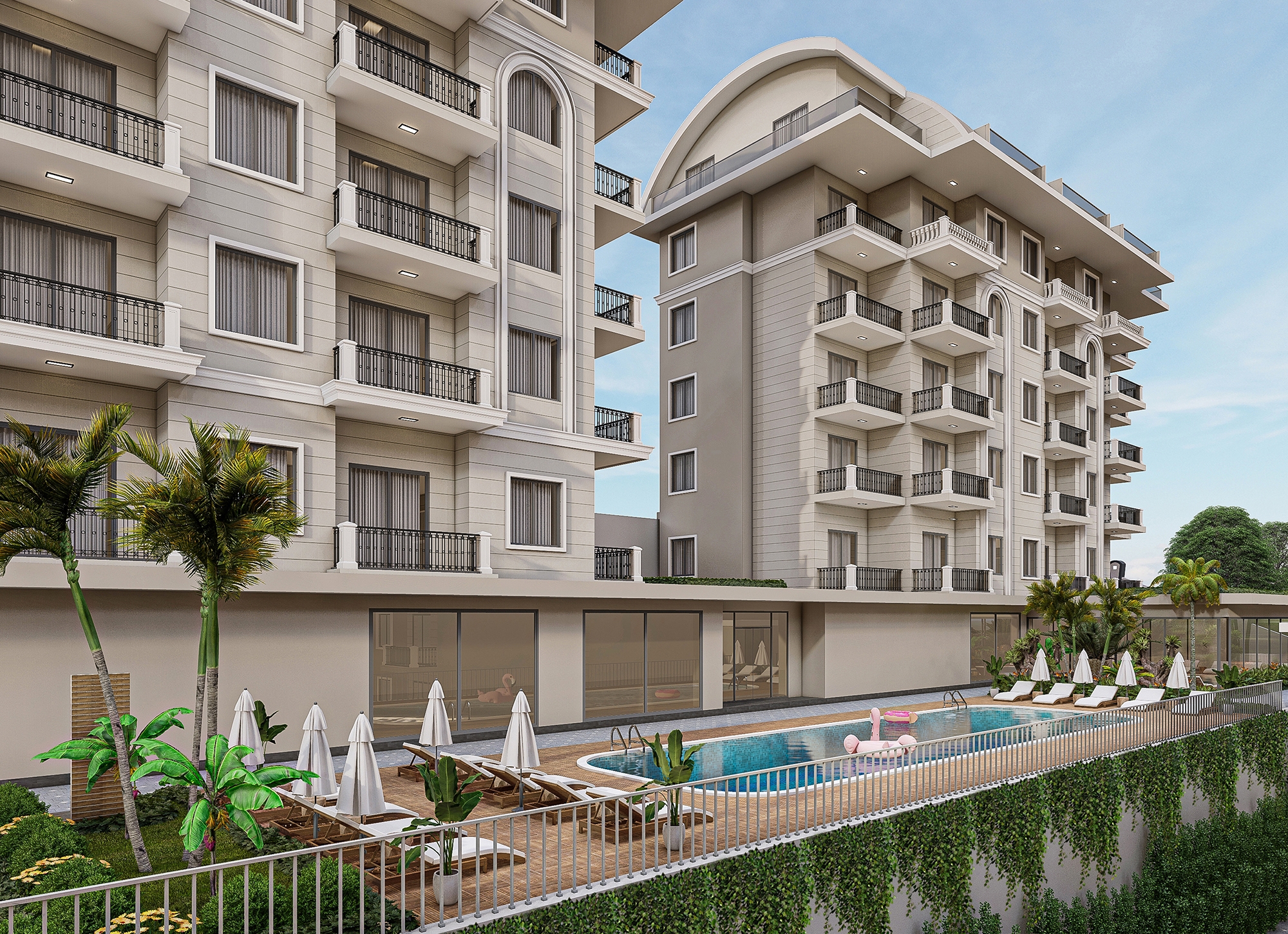 Luxury 1+1 Apartment with Sea and Mountain Views, Alanya - Konakli