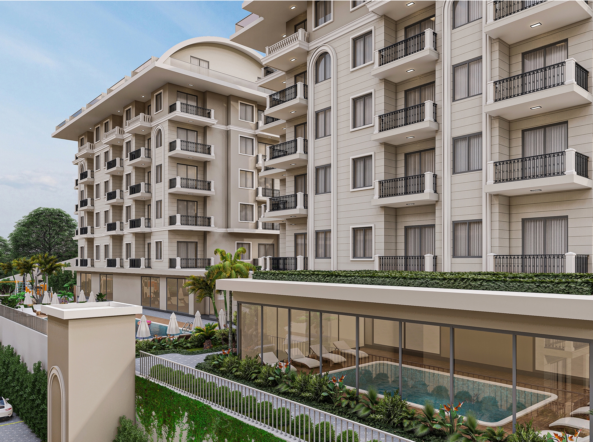 Luxury 1+1 Apartment with Sea and Mountain Views, Alanya - Konakli