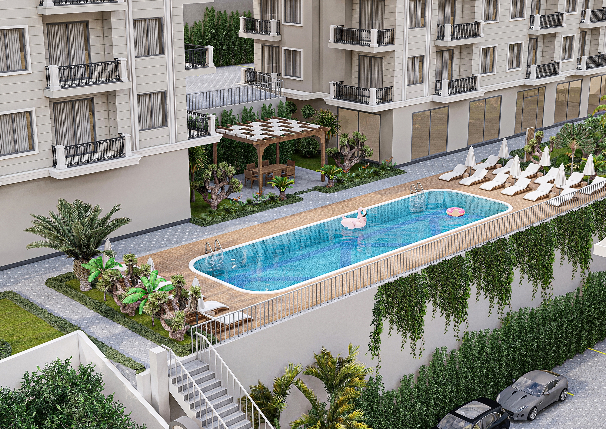 Luxury 1+1 Apartment with Sea and Mountain Views, Alanya - Konakli