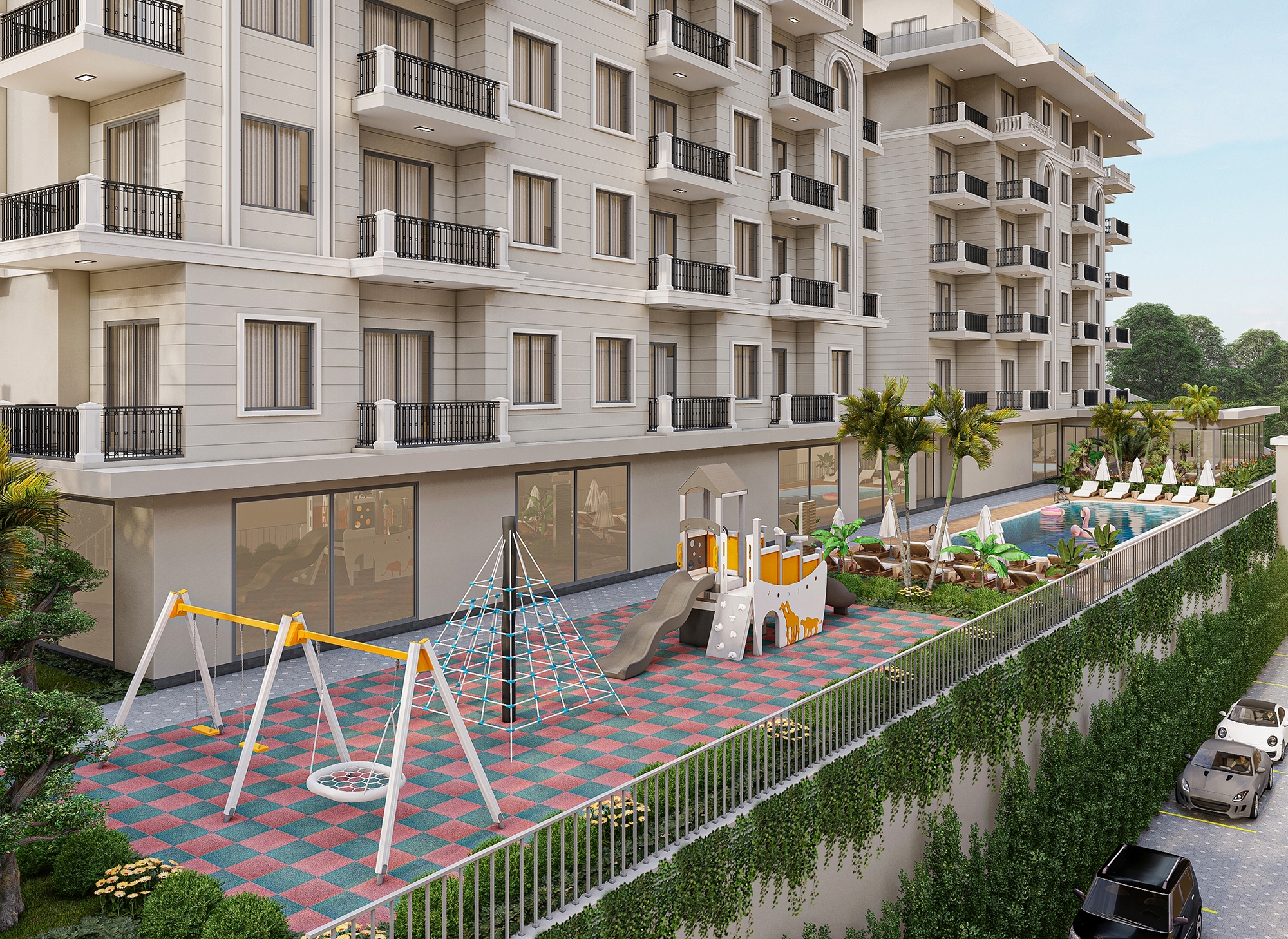 Luxury 1+1 Apartment with Sea and Mountain Views, Alanya - Konakli