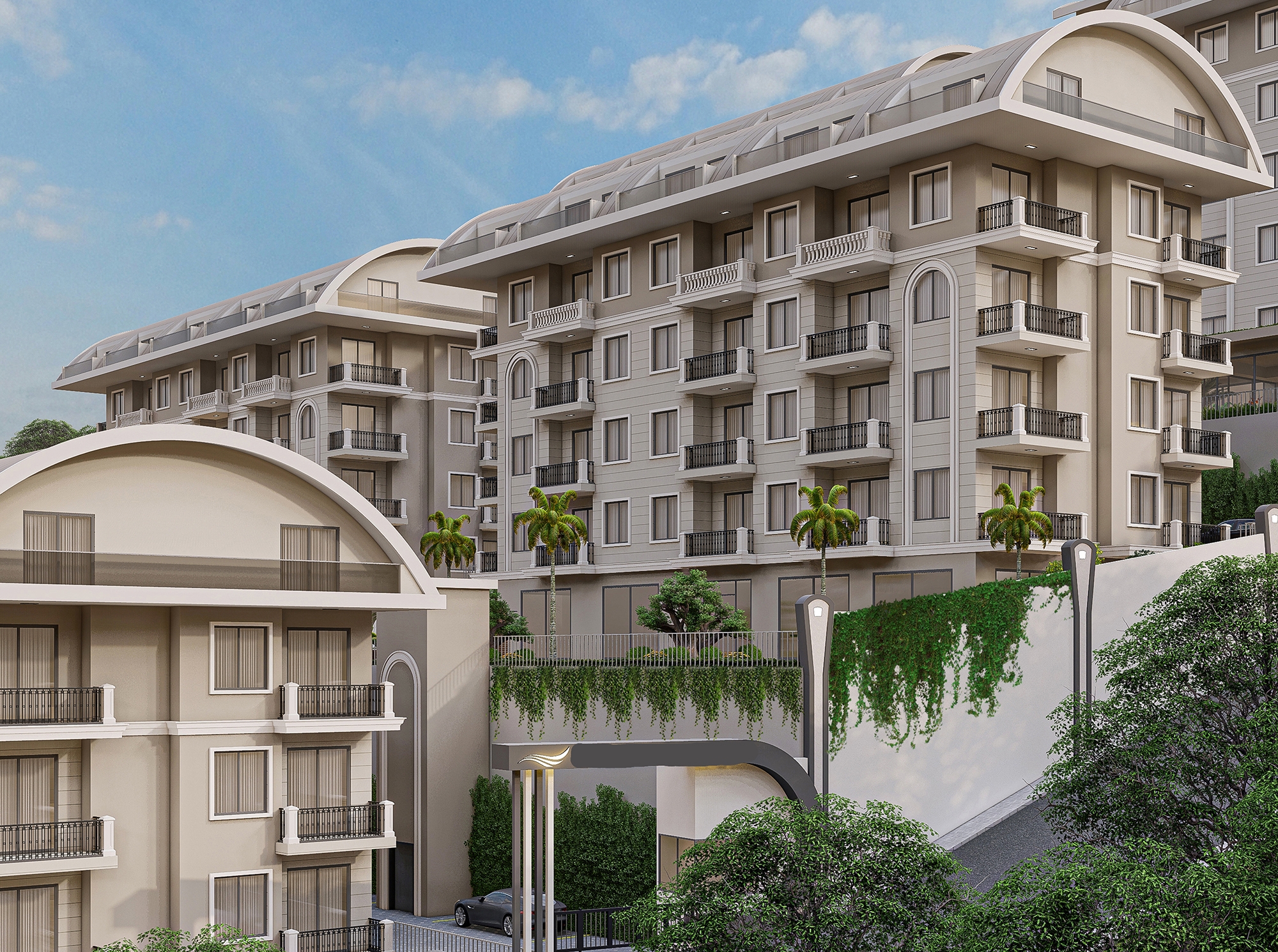 Luxury 1+1 Apartment with Sea and Mountain Views, Alanya - Konakli