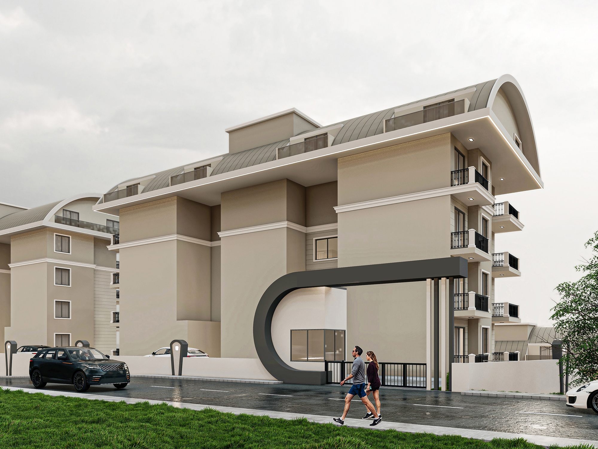 Luxury 1+1 Apartment with Sea and Mountain Views, Alanya - Konakli