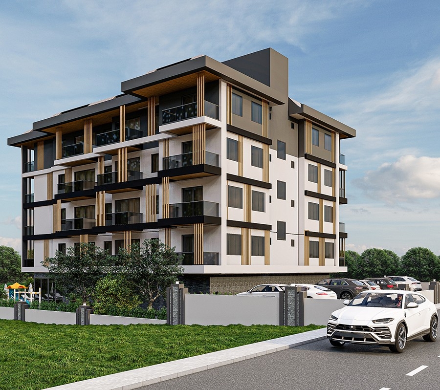 Luxuriöses 1+1 Apartment mit Bergblick in Payallar