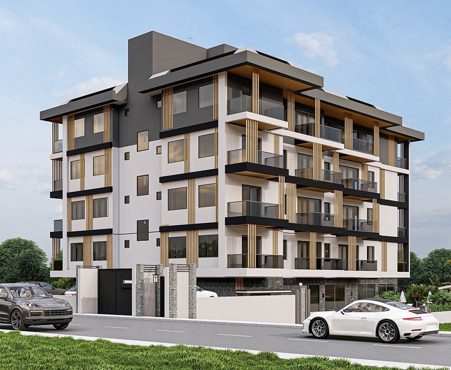 Luxuriöses 1+1 Apartment mit Bergblick in Payallar
