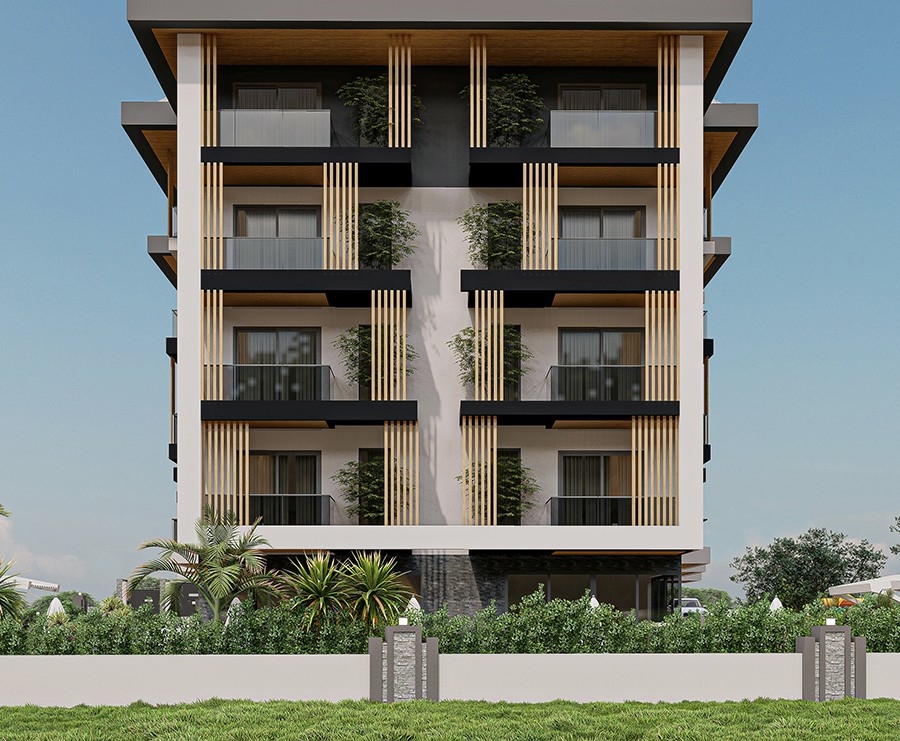 Luxuriöses 1+1 Apartment mit Bergblick in Payallar