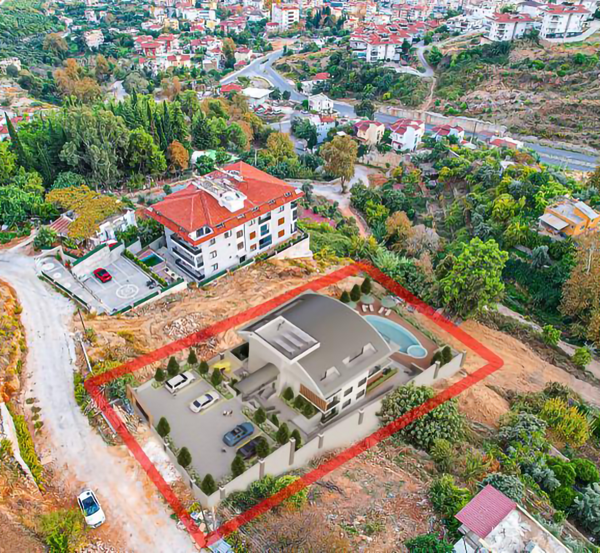 Luxury 1+1 Apartment with Stunning Views in Alanya Center