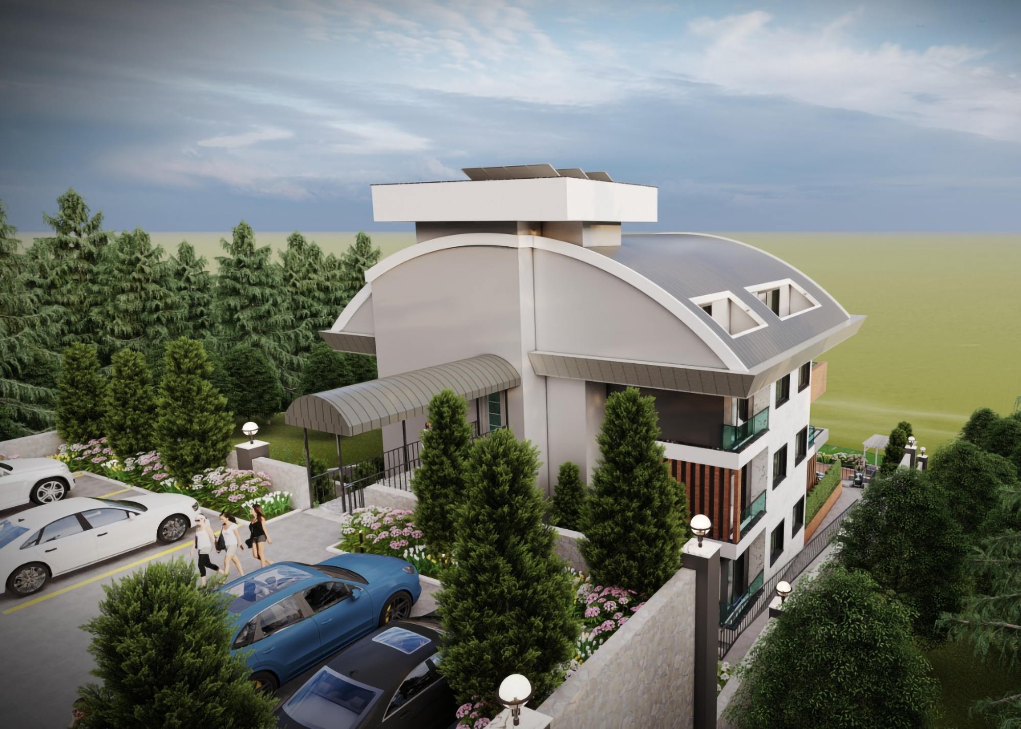 Luxury 1+1 Apartment with Stunning Views in Alanya Center