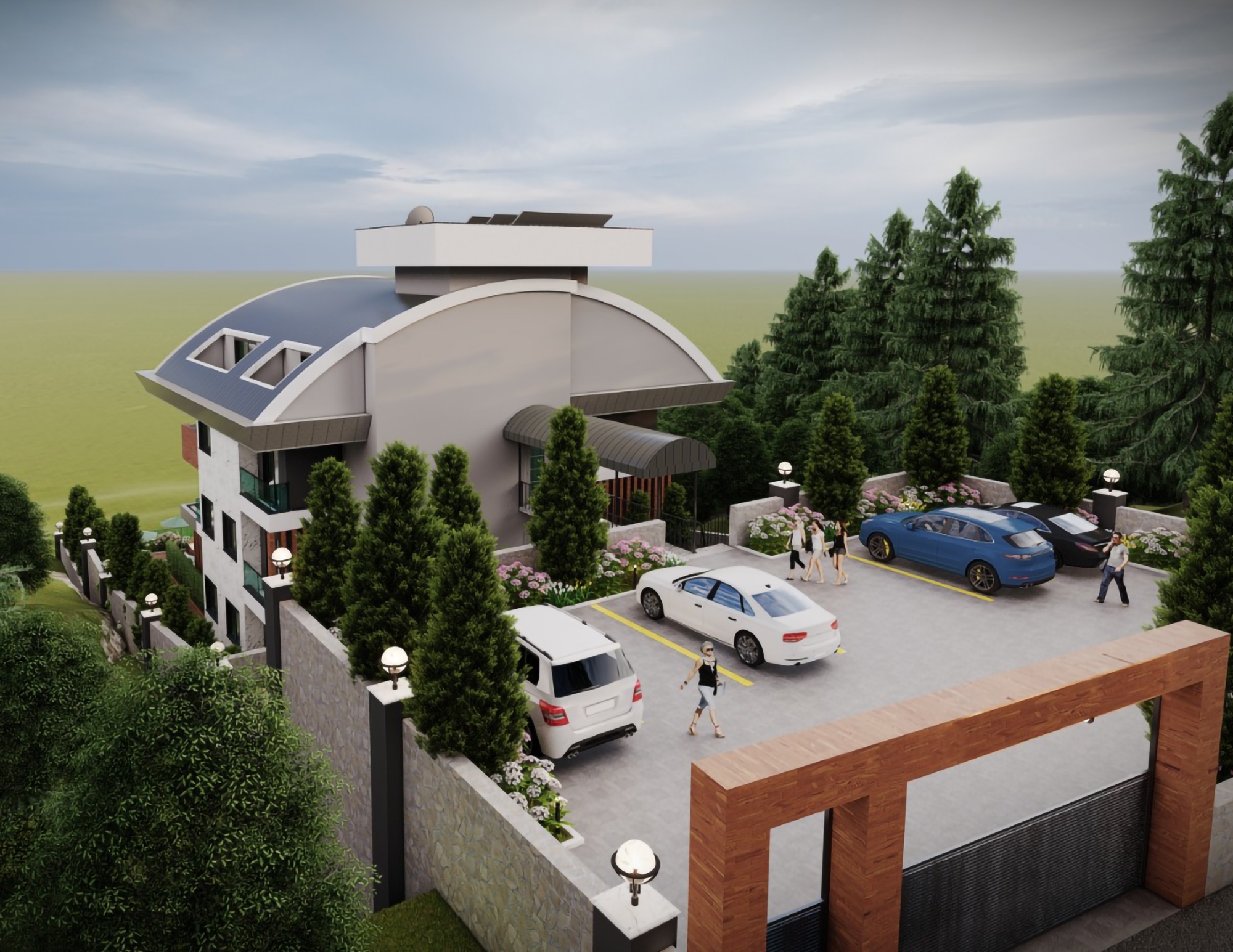 Luxury 1+1 Apartment with Stunning Views in Alanya Center