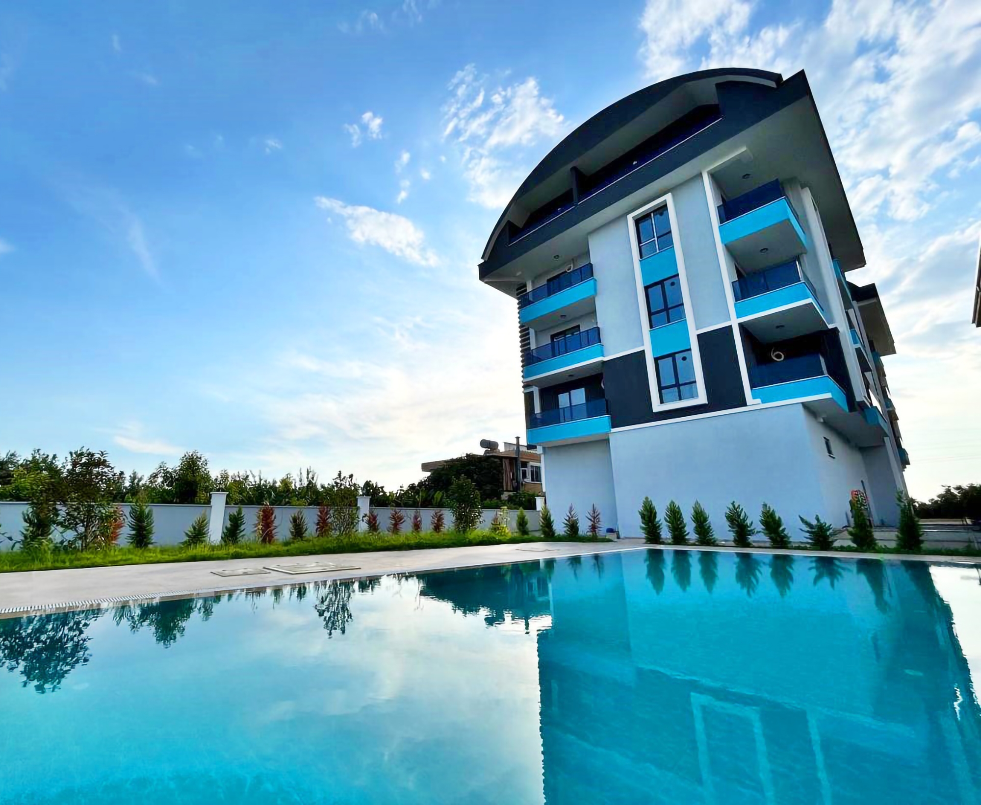 Stilvolle 1+1 Wohnung mit Meerblick und Bergblick, Alanya - Payallar
