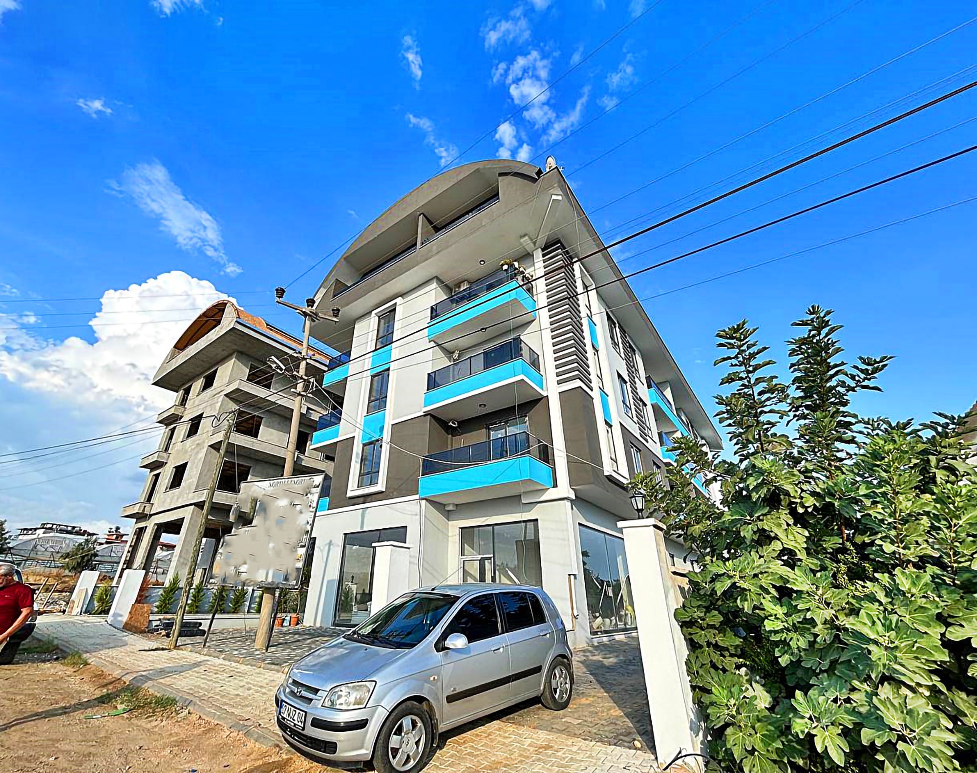 Stilvolle 1+1 Wohnung mit Meerblick und Bergblick, Alanya - Payallar