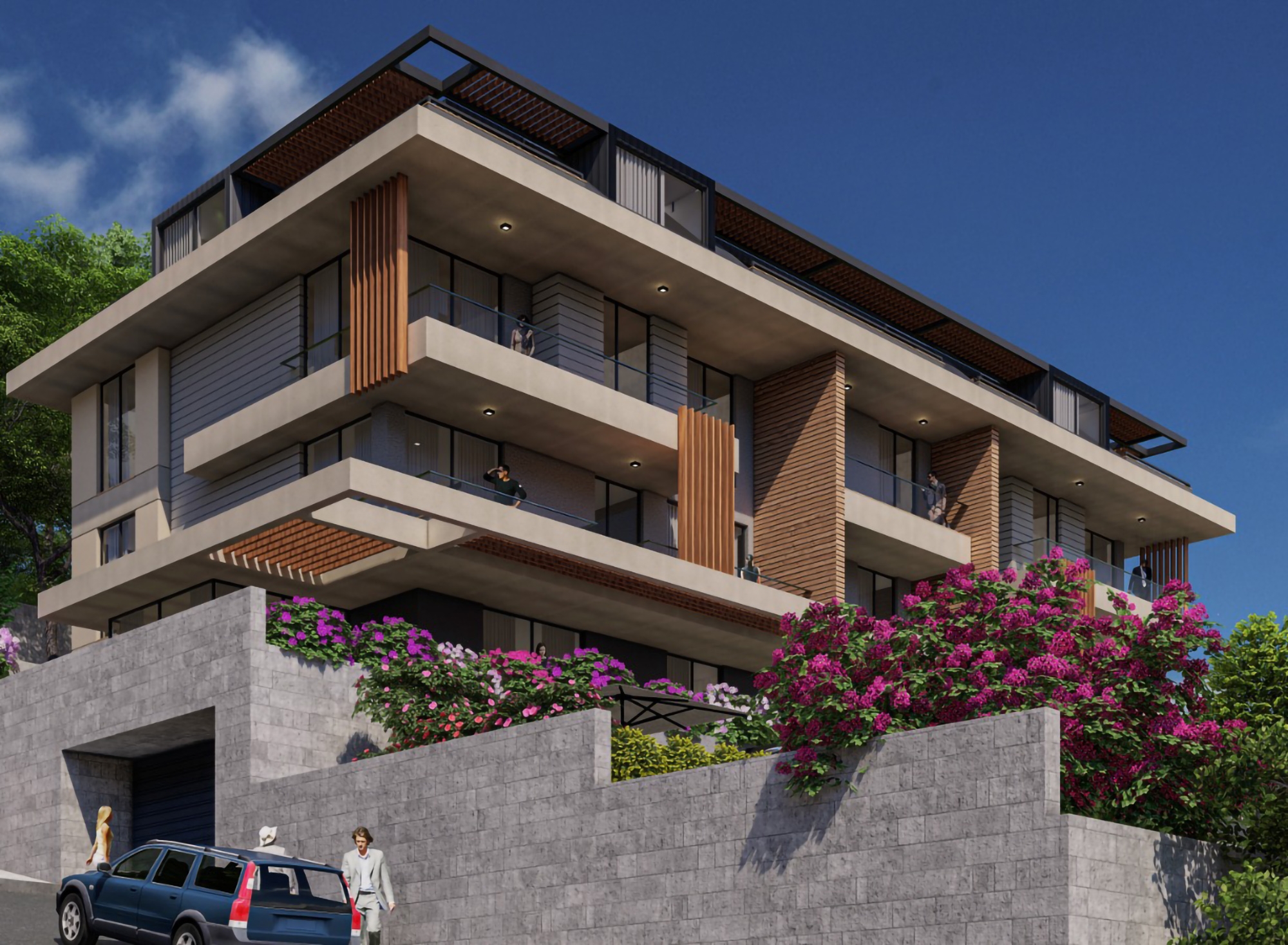 Luxury 2+1 Apartment with Sea and Castle Views in Bektas, Alanya