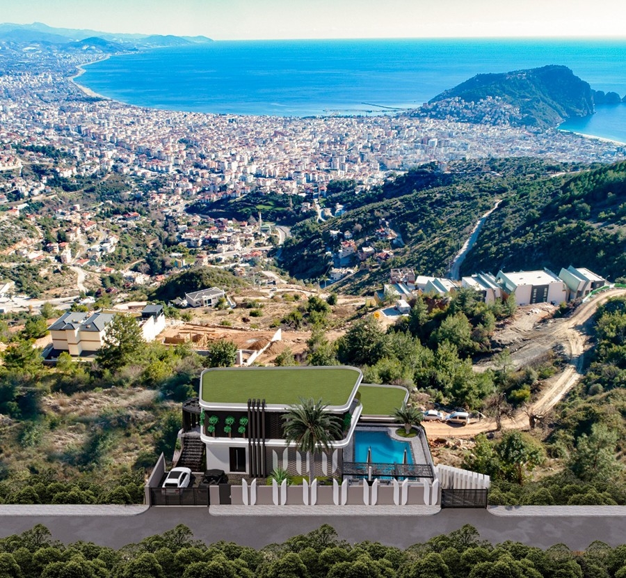 Majestic and high end villa for sale in Alanya