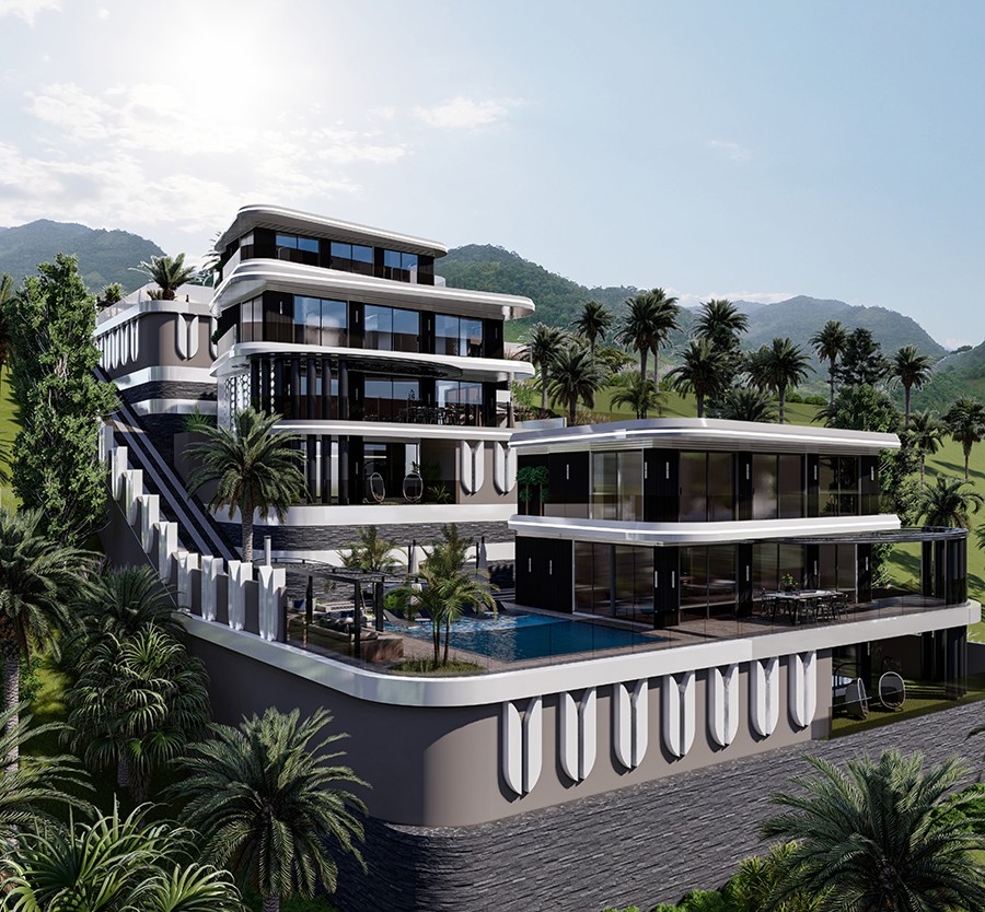 Majestic and high end villa for sale in Alanya