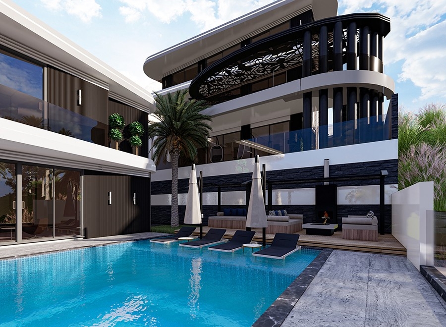 Majestic and high end villa for sale in Alanya