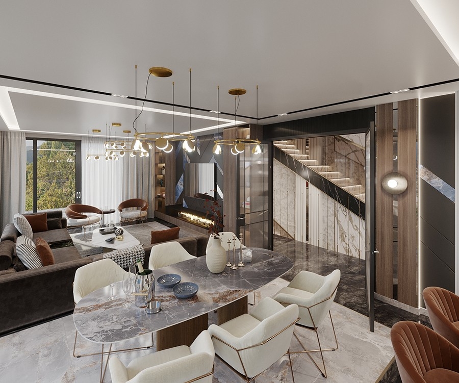 Majestic and high end villa for sale in Alanya