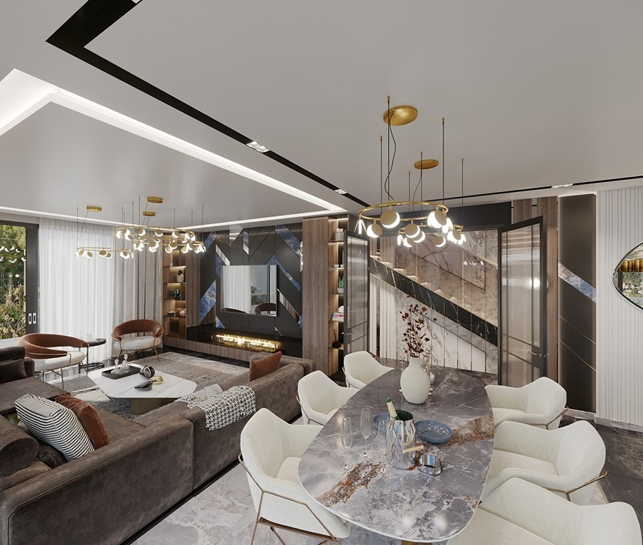 Majestic and high end villa for sale in Alanya