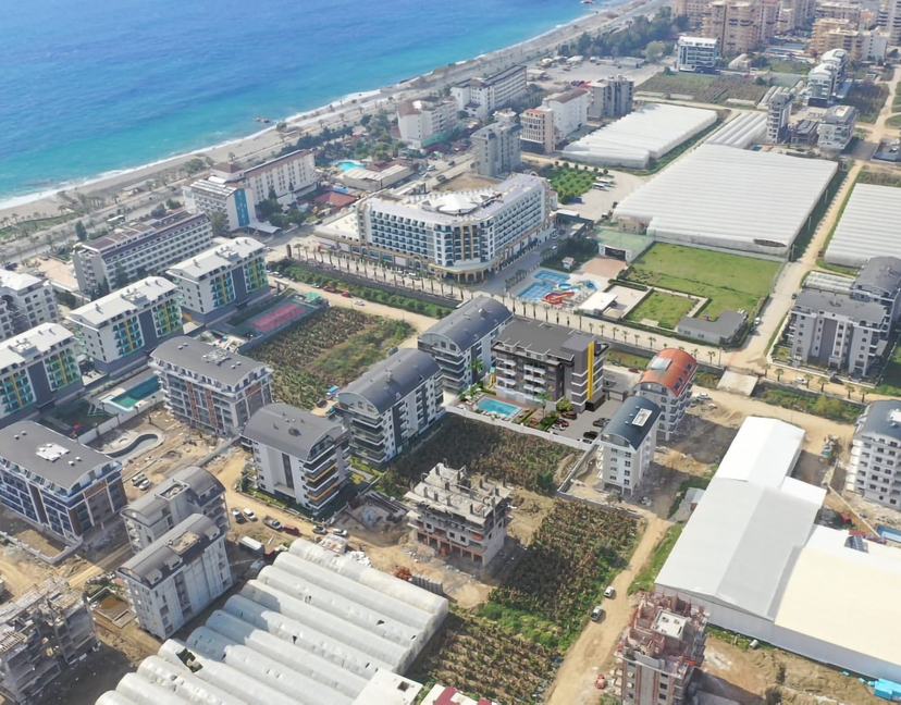 Luksuriøs 1+1 Leilighet med Fjellutsikt i Kargicak, Alanya