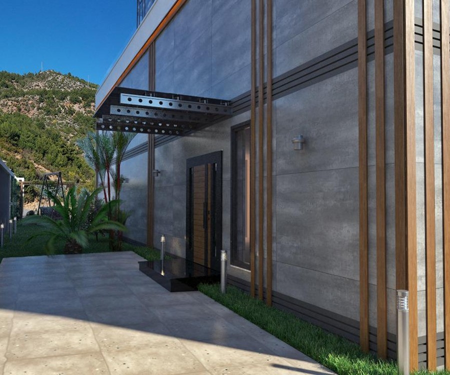 Luksus 6+1 Villa med Hav- og Slotsudsigt, Alanya
