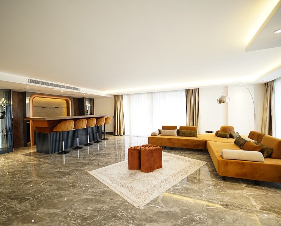 Luksus 6+1 Villa med Hav- og Slotsudsigt, Alanya