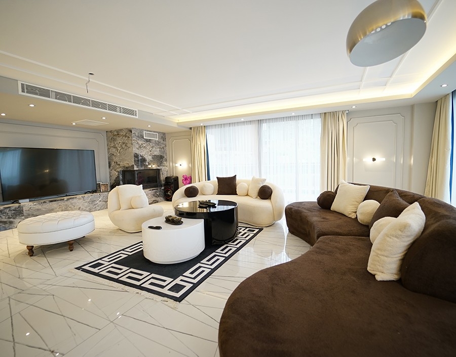 Luksus 6+1 Villa med Hav- og Slotsudsigt, Alanya