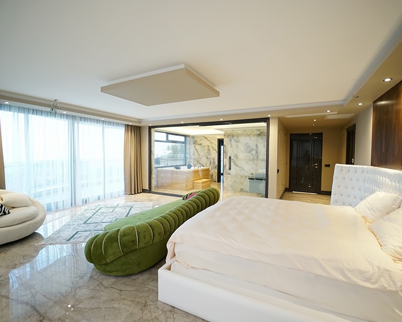 Luksus 6+1 Villa med Hav- og Slotsudsigt, Alanya