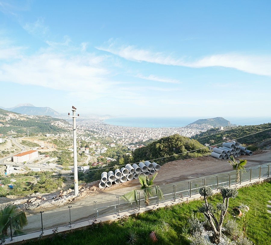 Luksus 6+1 Villa med Hav- og Slotsudsigt, Alanya