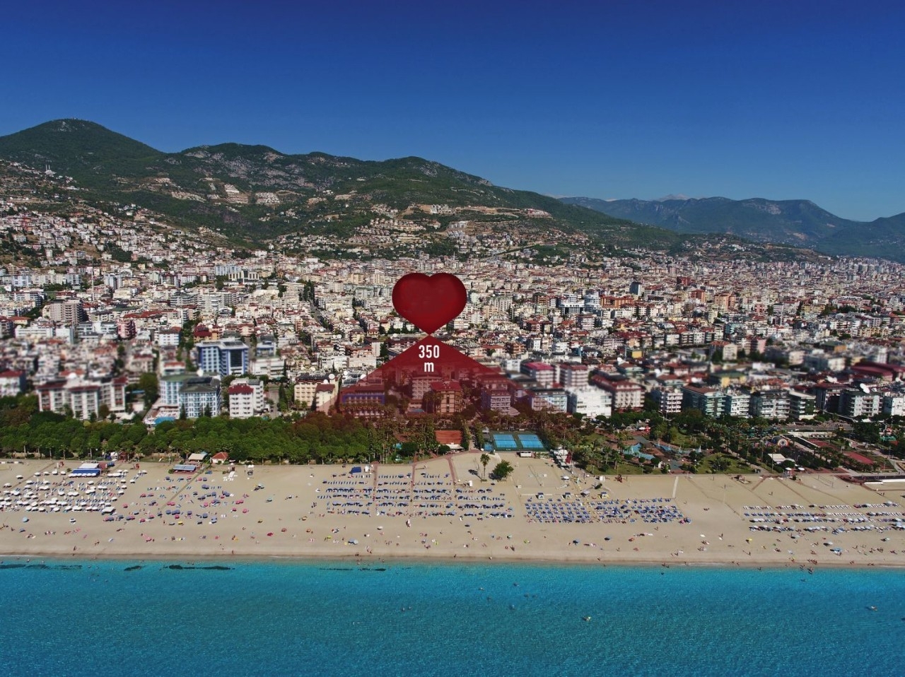 Luxurious apartment in Alanya 350m away from the beach