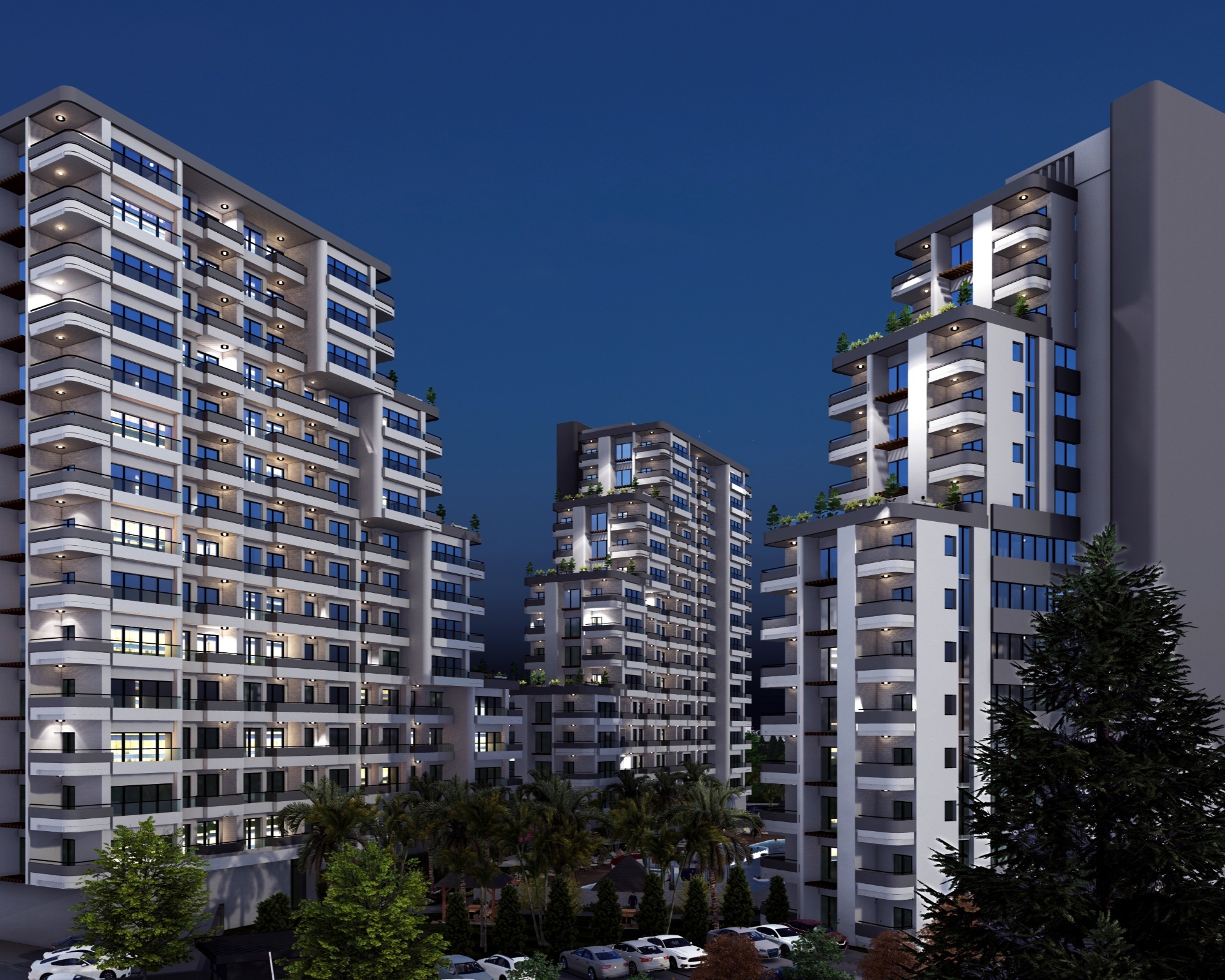 Stunning 1+1 Apartment with Sea and Mountain Views in Mersin Tece