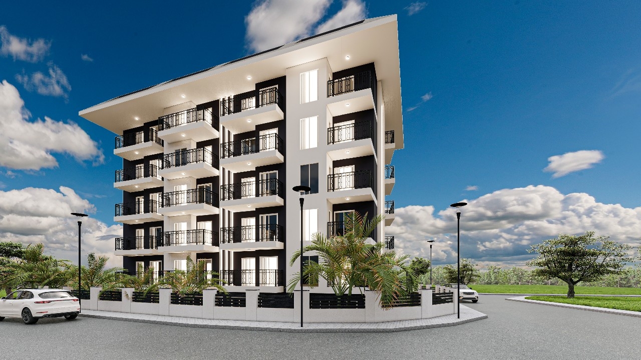 1+1 Apartment with Castle and Mountain Views, Alanya - Mahmutlar