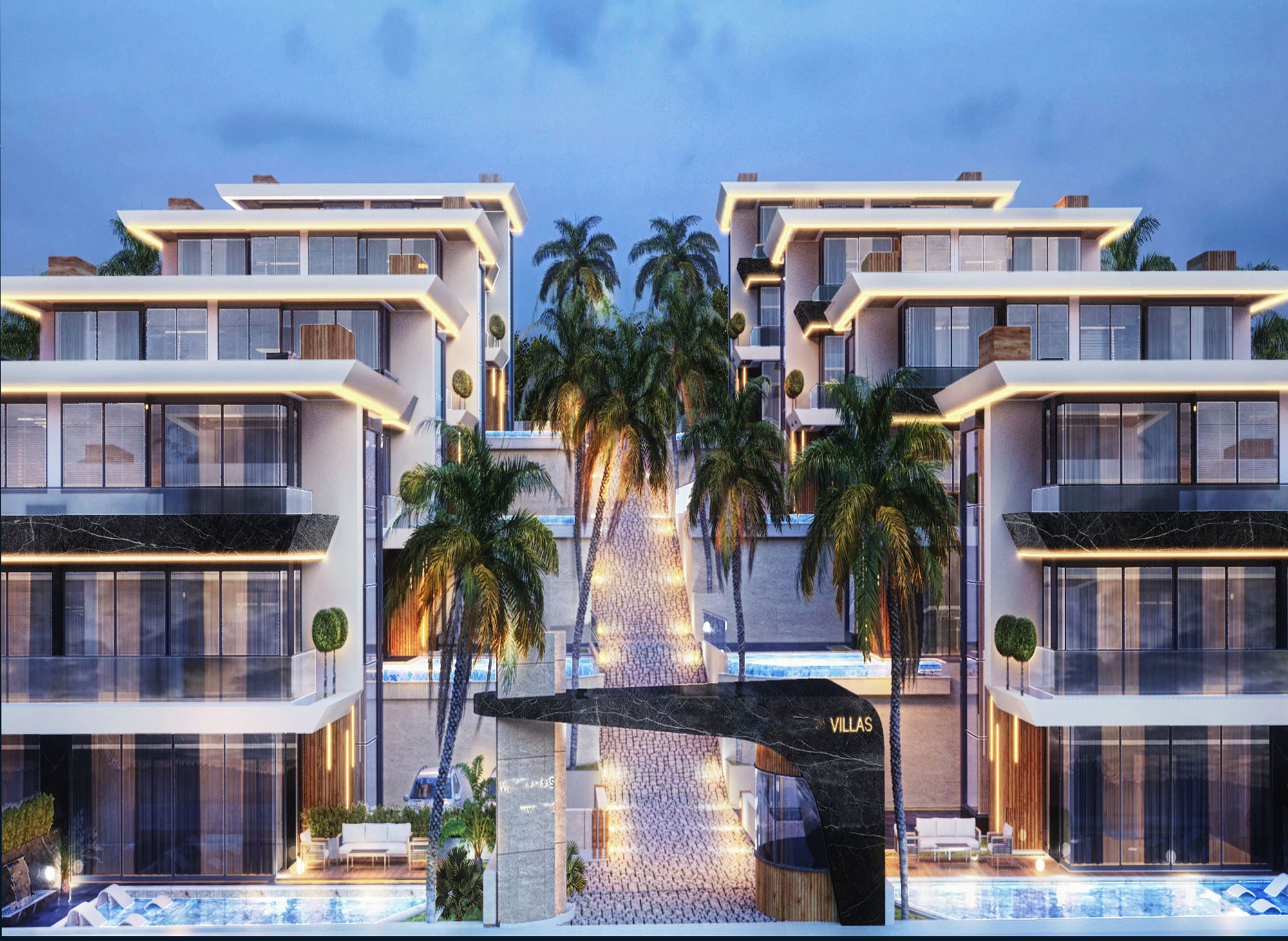 Luksus 3+1 Villa med Hav, Slot og Bjergudsigt i Alanya, Oba