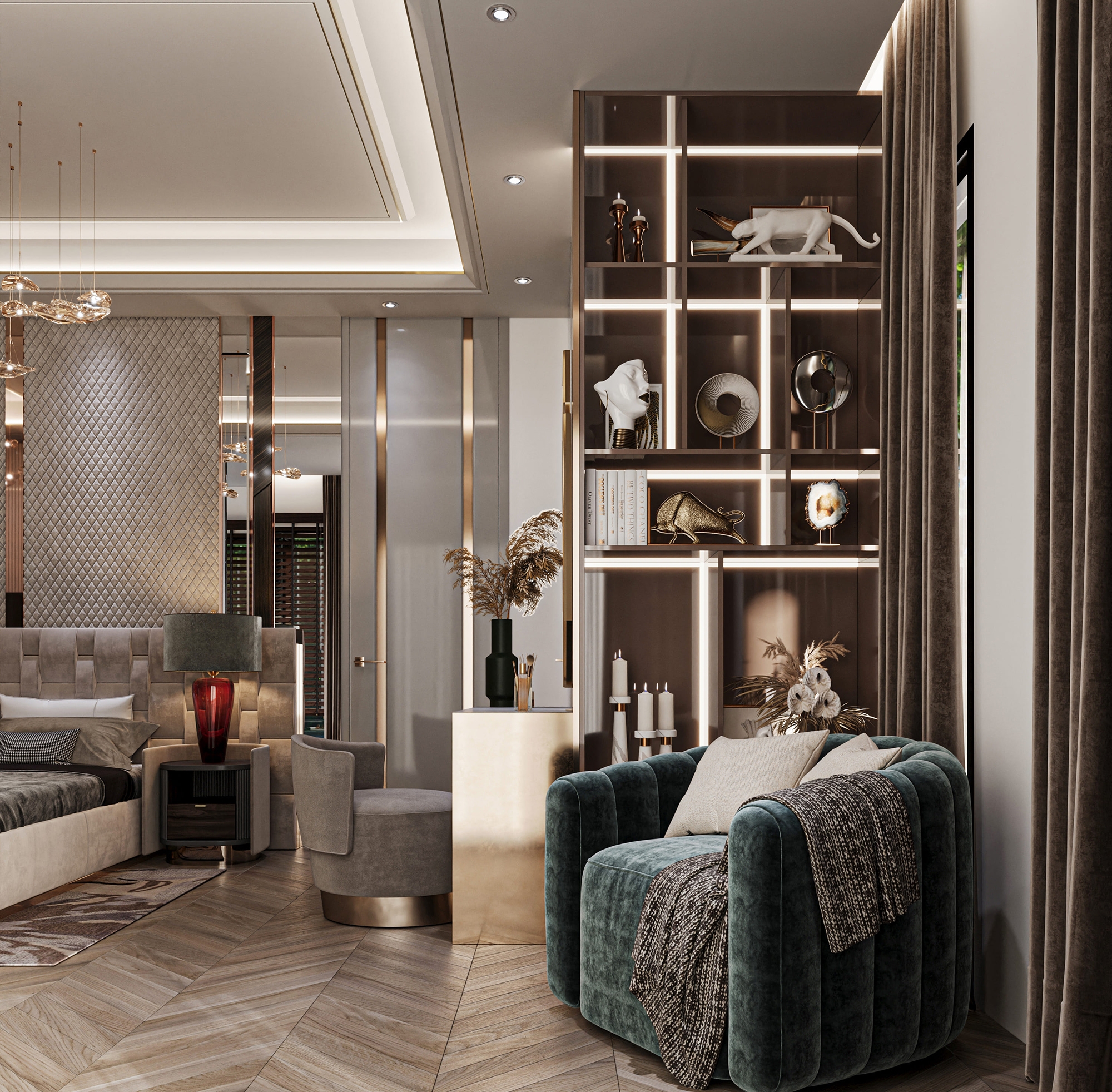 Luksus 3+1 Villa med Hav, Slot og Bjergudsigt i Alanya, Oba