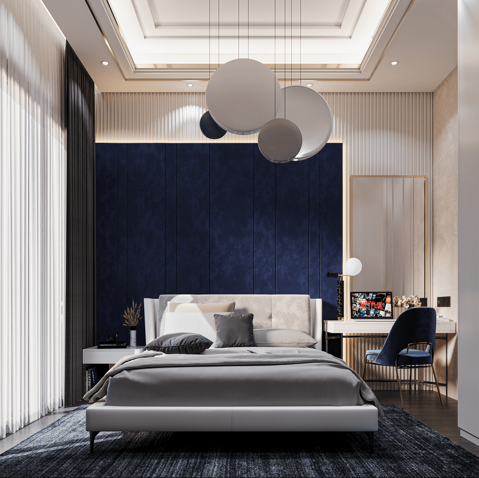 Luksus 3+1 Villa med Hav, Slot og Bjergudsigt i Alanya, Oba