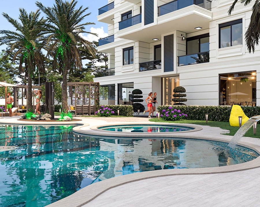 Uniquely new project in Alanya