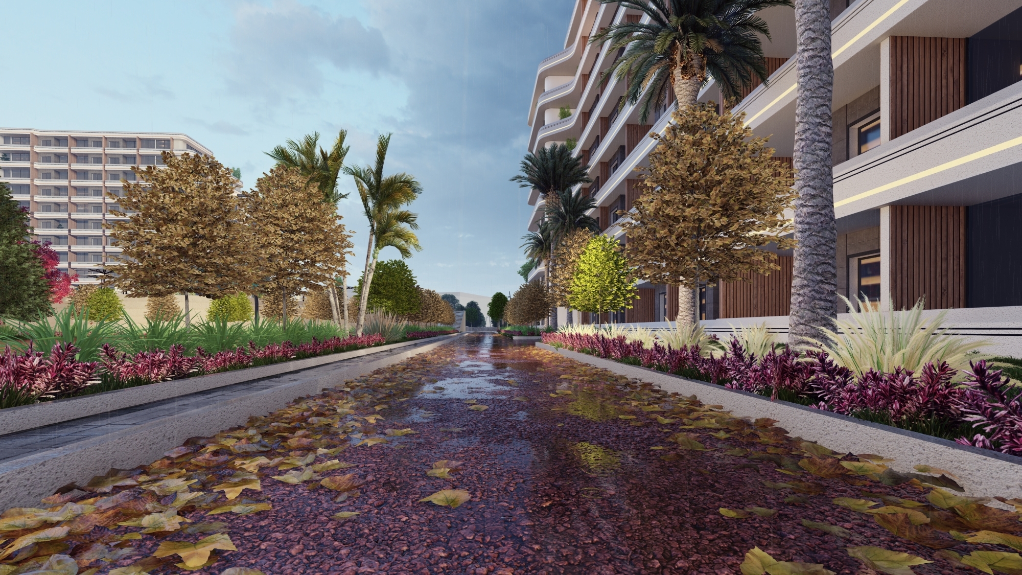 Luxuriöses 1+1 Apartment mit Meerblick und Bergblick, Mersin-Tömük