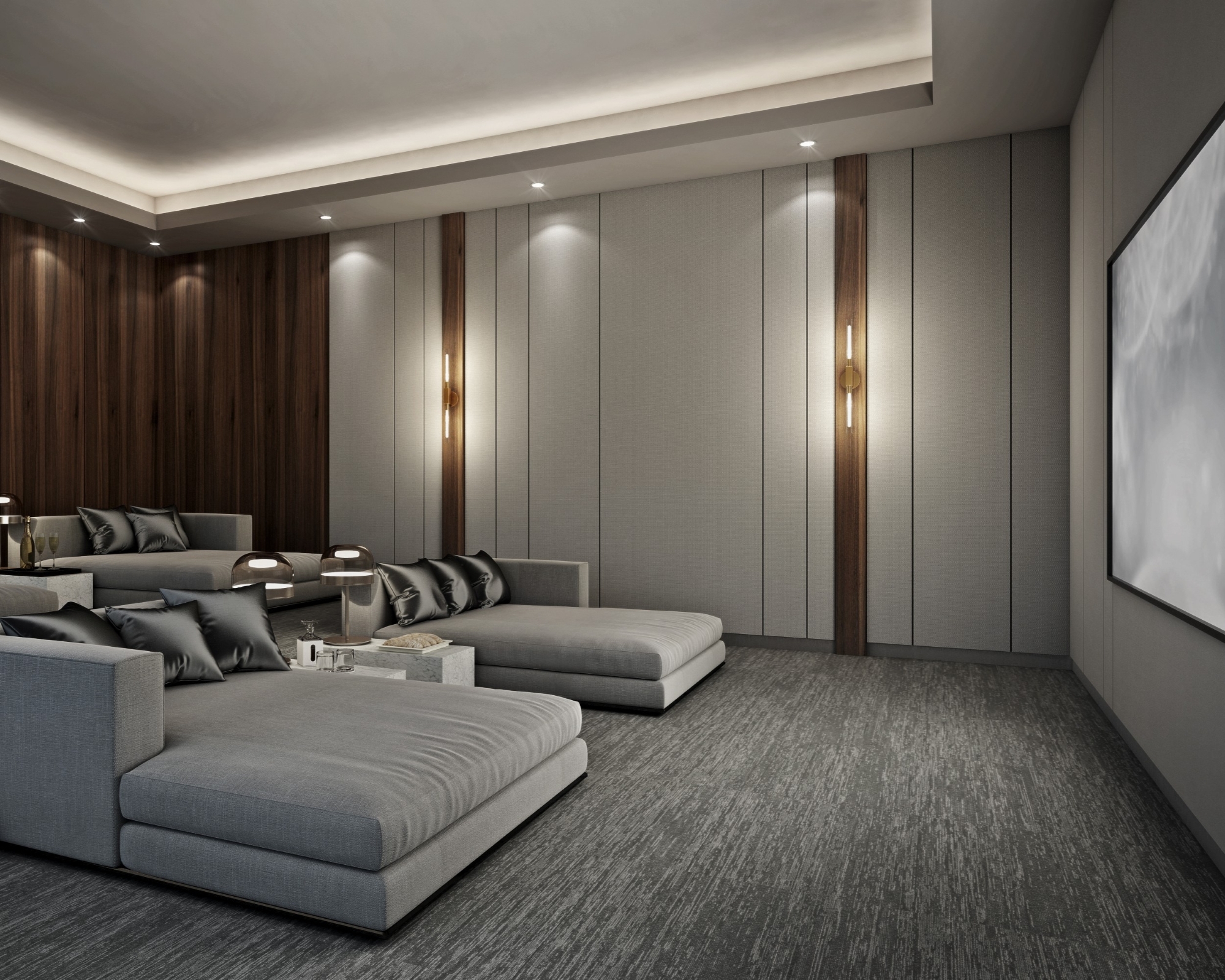 Luxuriöses 1+1 Apartment mit Meerblick und Bergblick, Mersin-Tömük