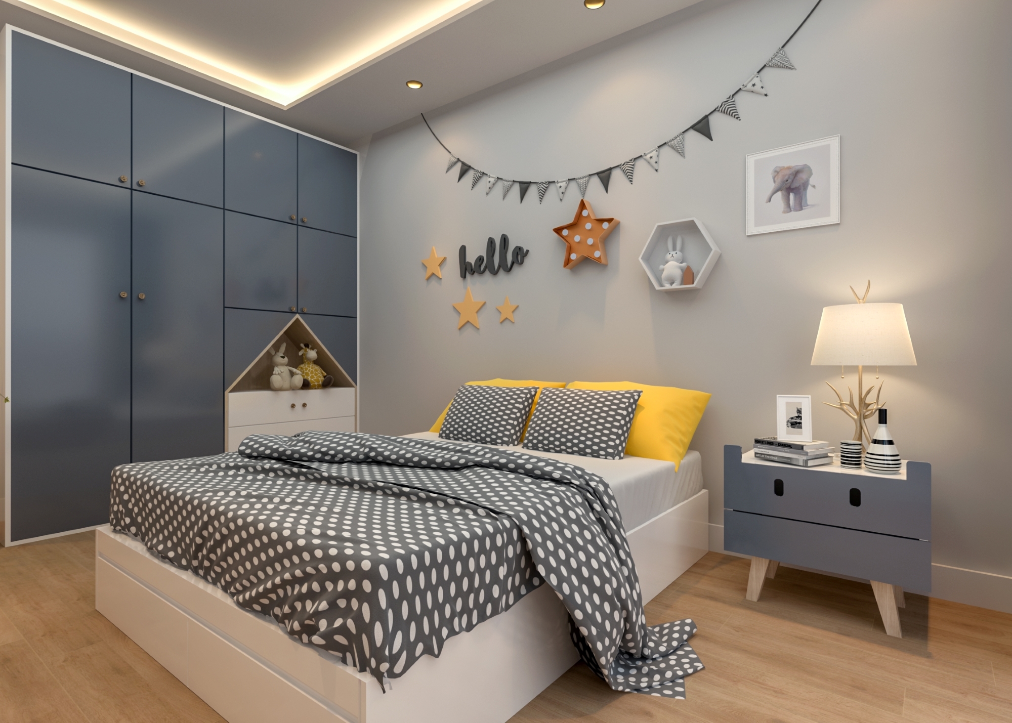 Luxuriöses 1+1 Apartment mit Meerblick und Bergblick, Mersin-Tömük