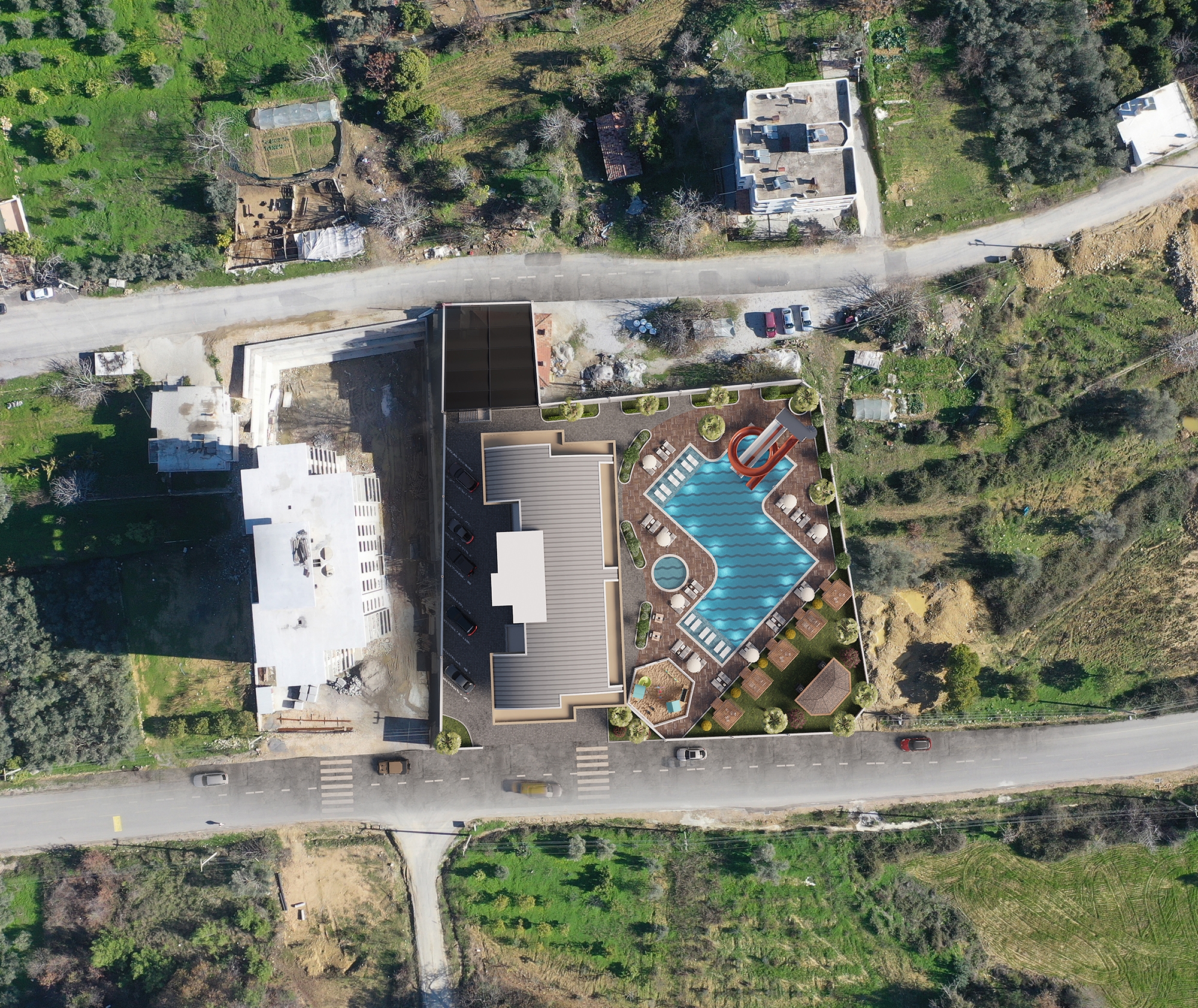 Luksuriøs 1+1 Lejlighed med Hav- og Bjergudsigt, Alanya - Avsallar