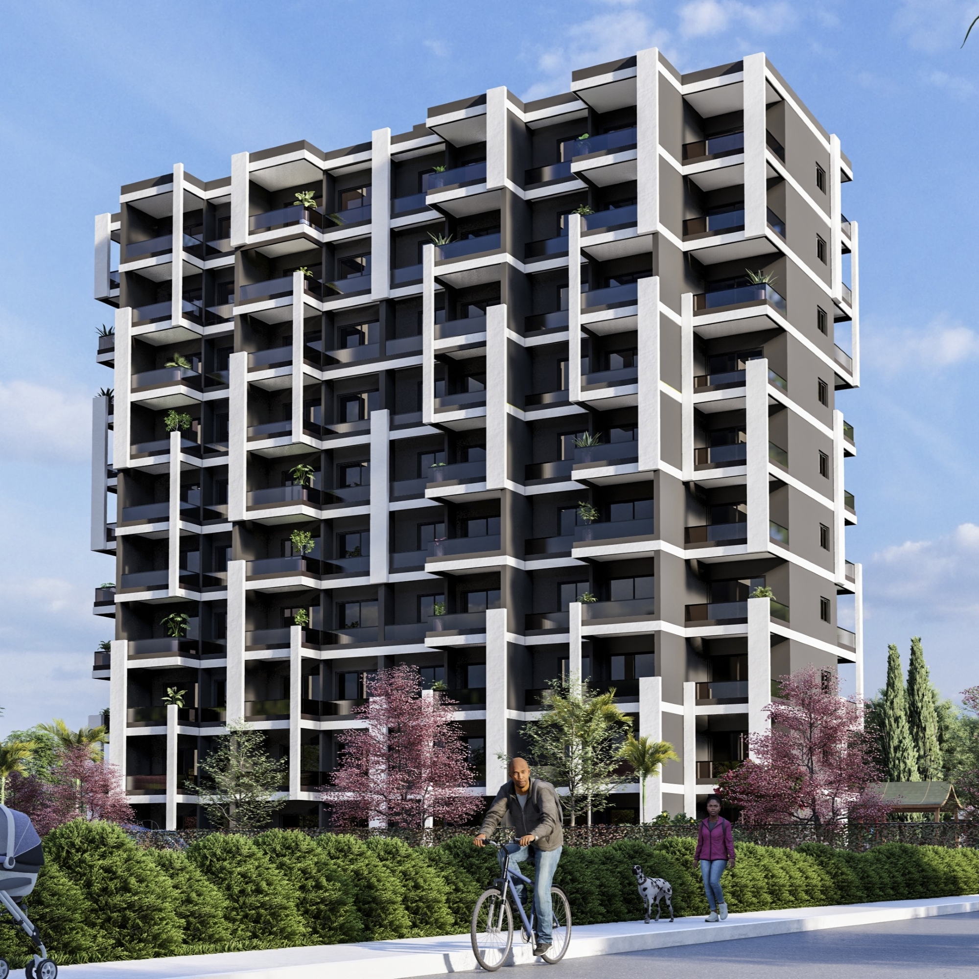 Luxury 1+1 Apartment with Mountain View in Arpaçbahşiş, Mersin