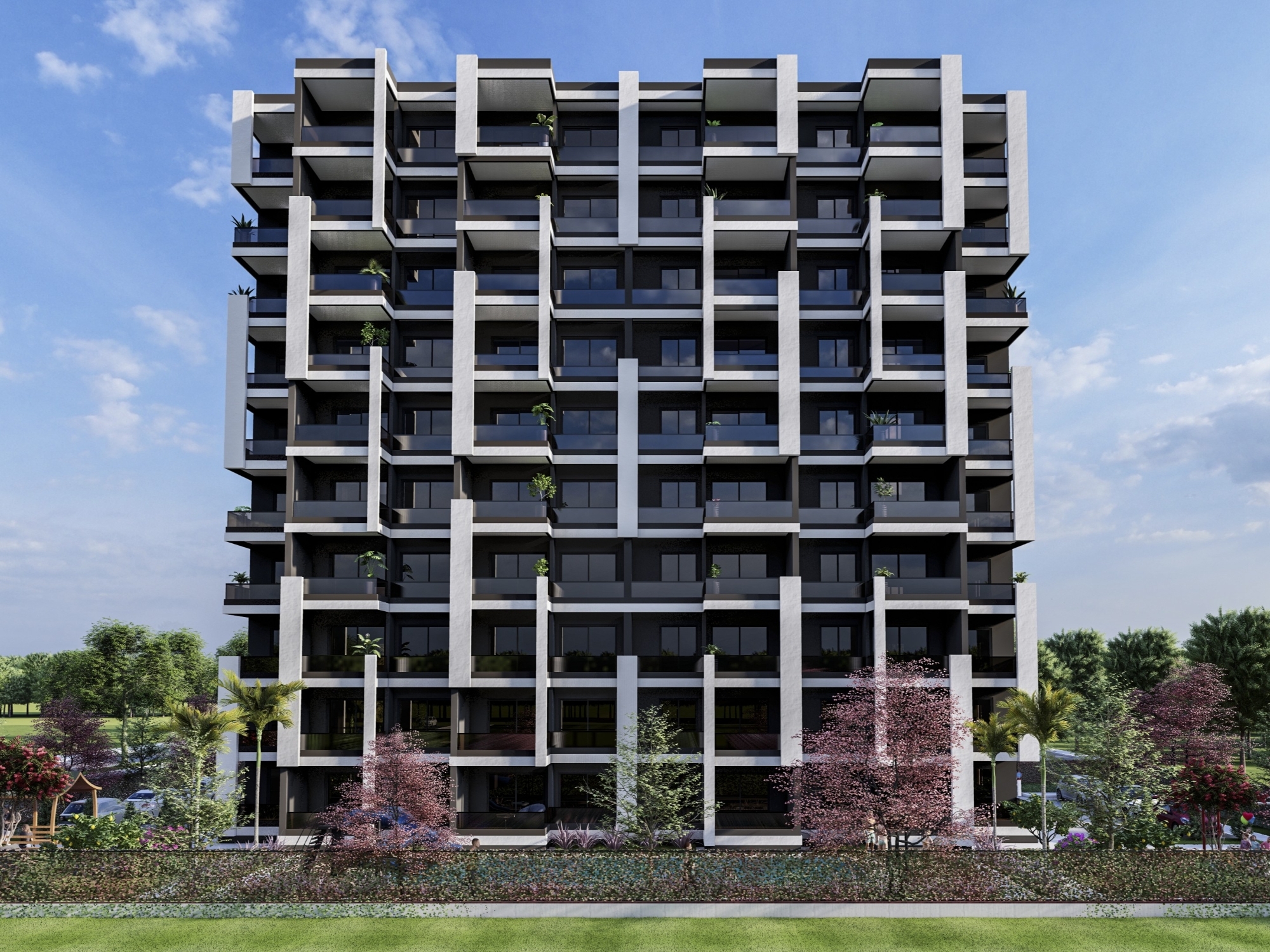 Luxury 1+1 Apartment with Mountain View in Arpaçbahşiş, Mersin