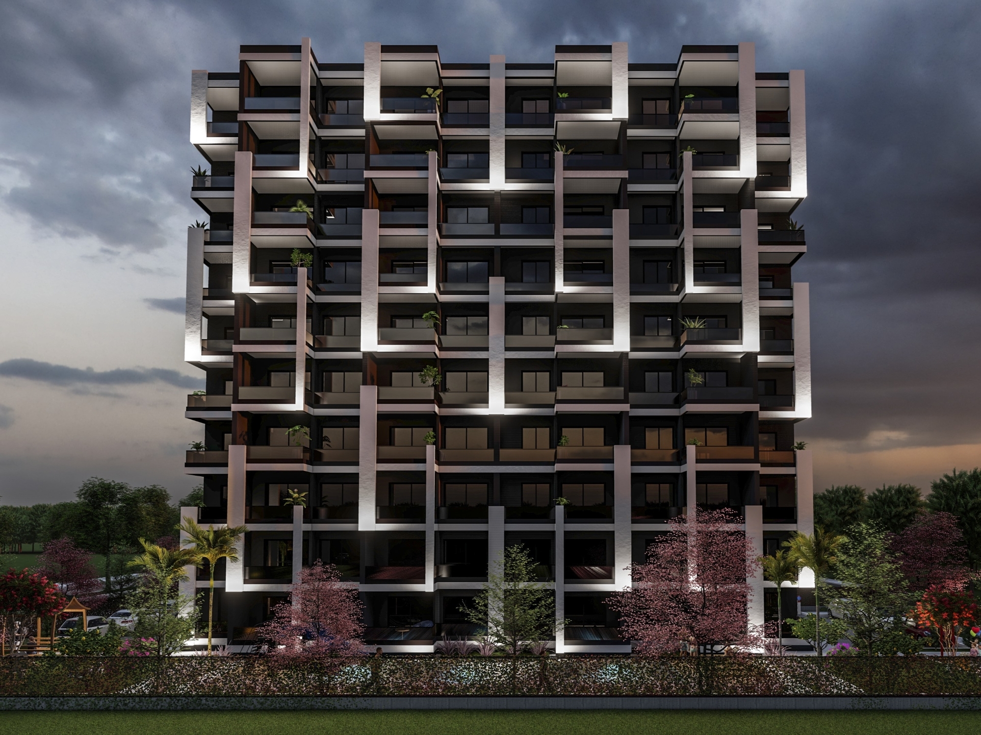 Luxury 1+1 Apartment with Mountain View in Arpaçbahşiş, Mersin