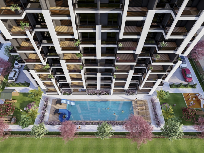 Luxury 1+1 Apartment with Mountain View in Arpaçbahşiş, Mersin