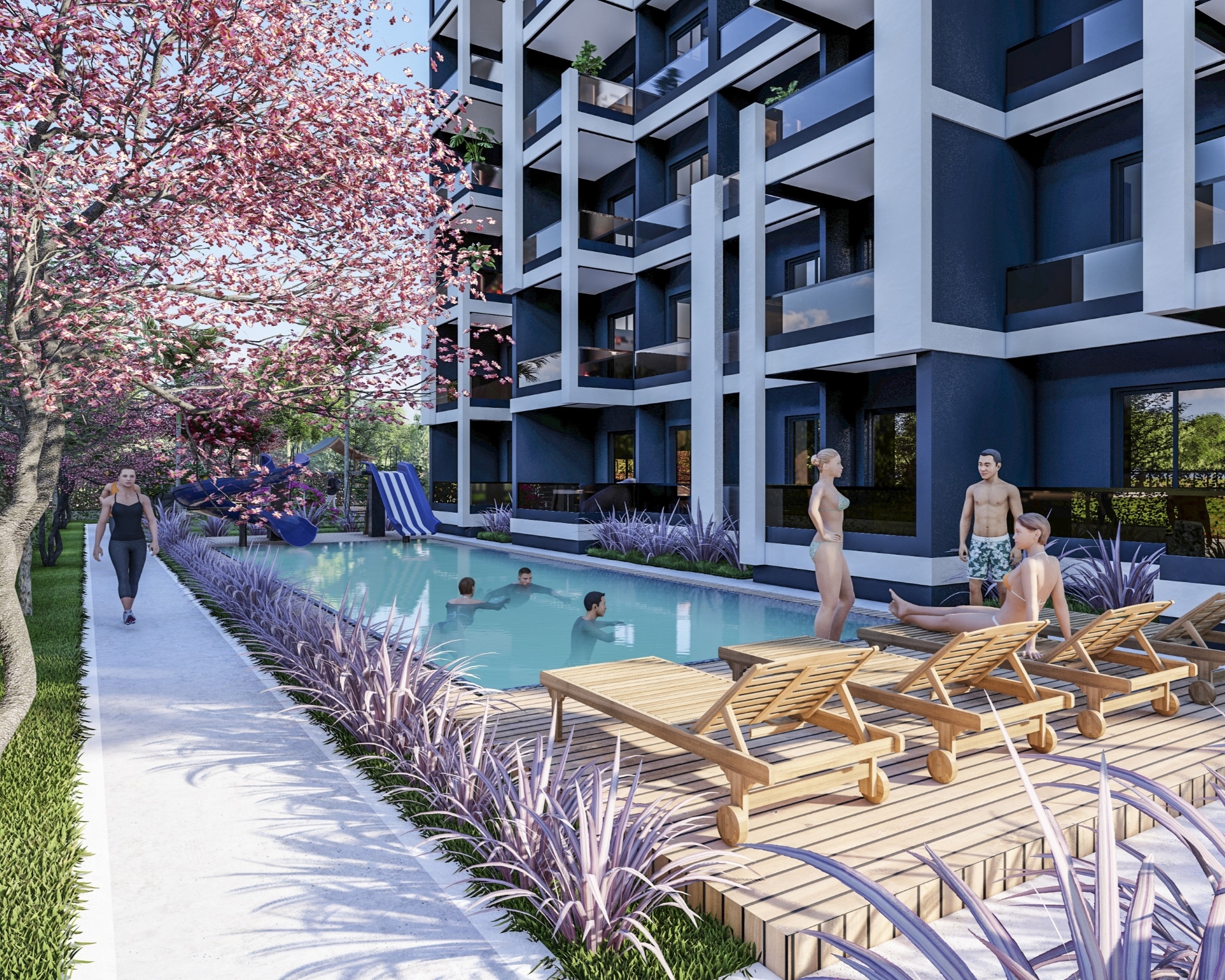 Luxury 1+1 Apartment with Mountain View in Arpaçbahşiş, Mersin