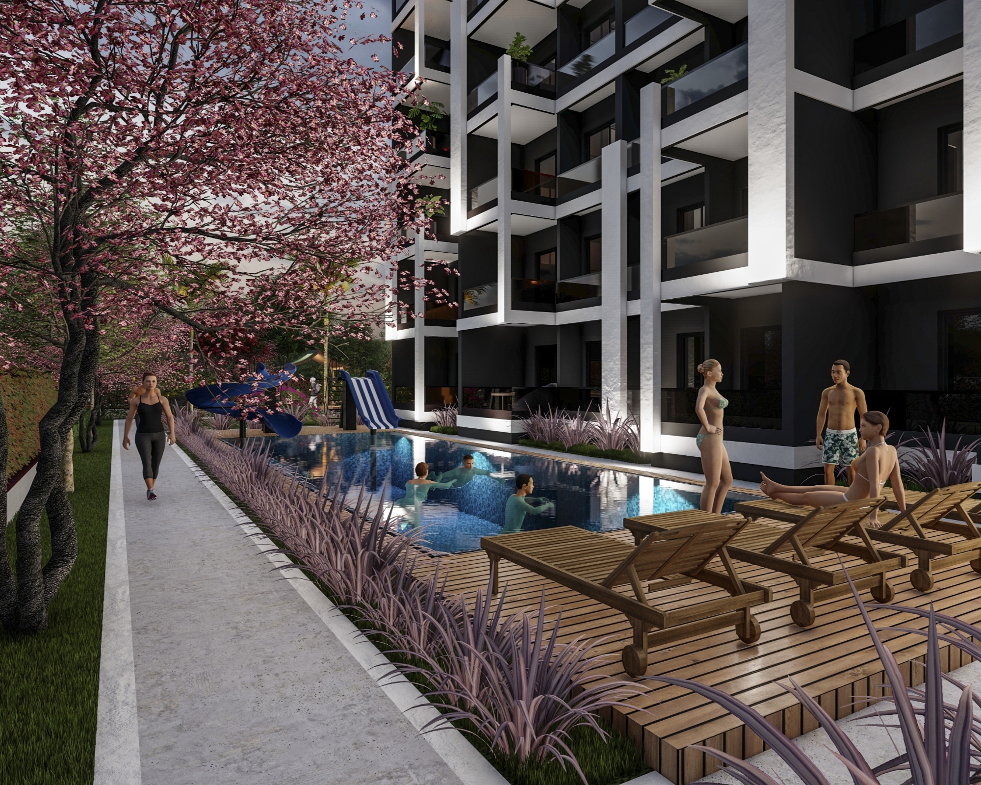 Luxury 1+1 Apartment with Mountain View in Arpaçbahşiş, Mersin