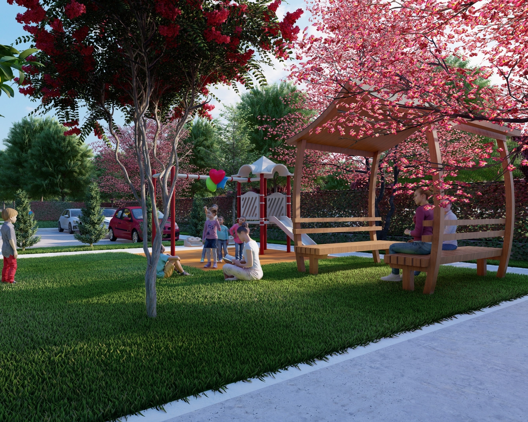 Luxury 1+1 Apartment with Mountain View in Arpaçbahşiş, Mersin