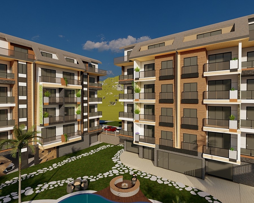 Stylish new complex ideally situated in Alanya