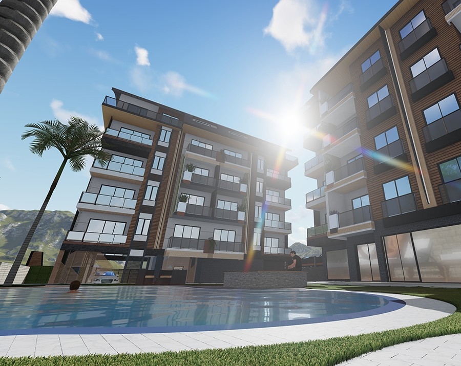 Stylish new complex ideally situated in Alanya